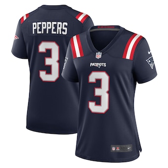 womens nike jabrill peppers navy new england patriots game j